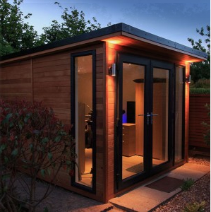 western red cedar cladding shed