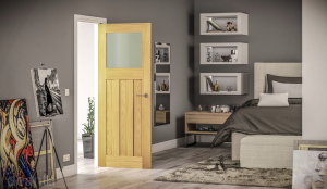 glazed internal oak door longridge timber deanta