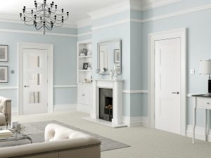 Amsterdam White Internal Door - Classic living room - Longridge Timber