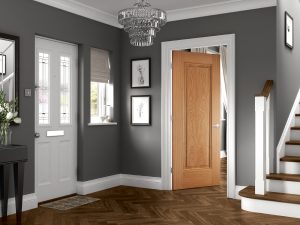 Eindhoven 1P Oak Hallway Internal Door Longridge Timber