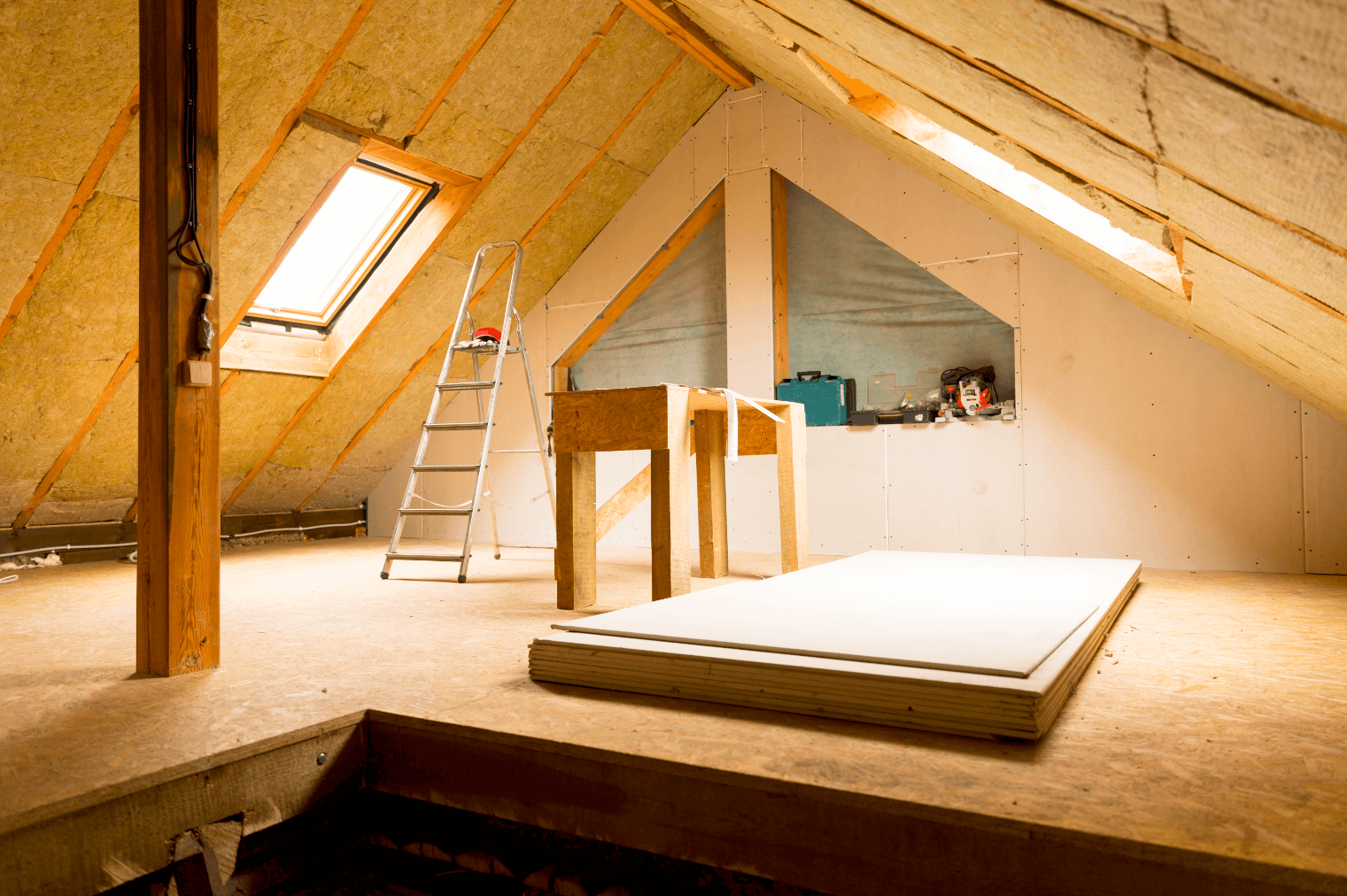 loft conversion work in progress longridge timber