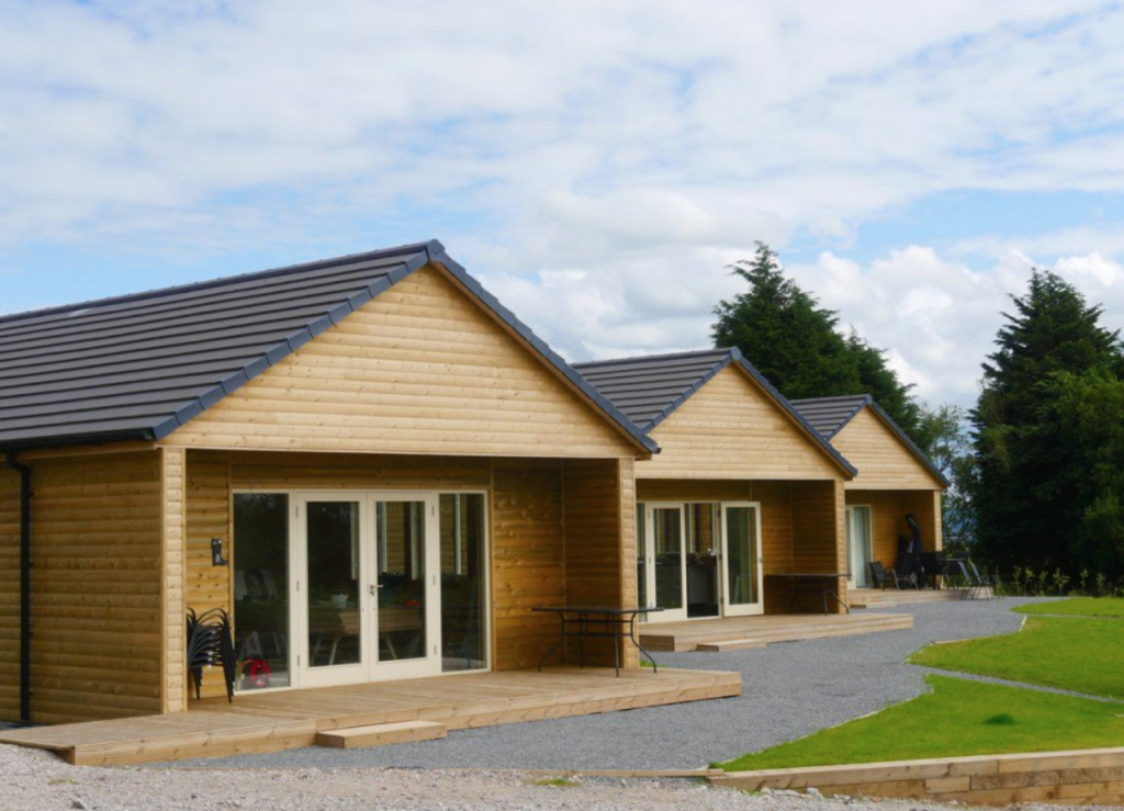 Loglap Cladding used for Lodges in Lancashire Longridge Timber